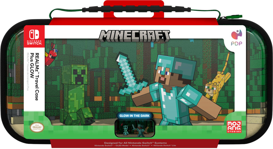 PDP MINECRAFT FOREST BATTLE TRAVEL CASE (SWITCH/LITE/OLED) PDP MINECRAFT FOREST BATTLE TRAVEL CASE (SWITCH/LITE/OLED)